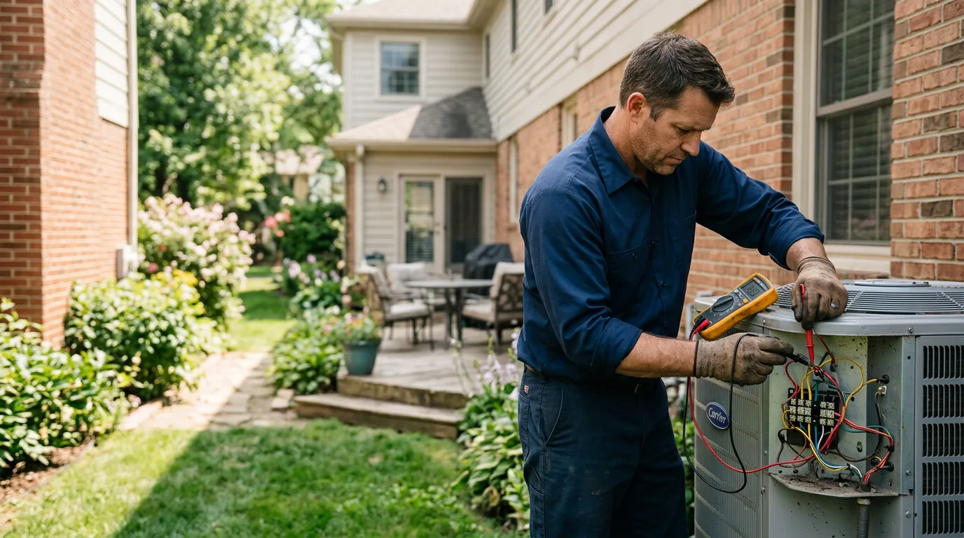 HVAC technician working near Lester Prairie, MN